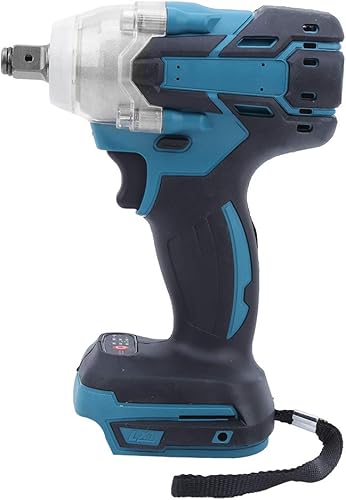 Llave de impacto sin escobillas recargable de 21 V mango antideslizante de torsión grande con luz LED, para batería Makita