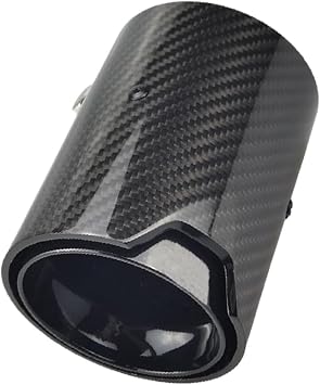 1PCS Compatible For M2 F87 M3 F80 M4 F82 F83 Exhaust Modified Cars Carbon Fiber Tail Muffler Tip TipsBlack Inlet 63mm