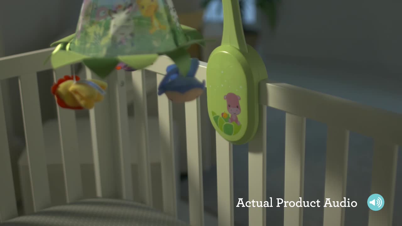 fisher price rainforest grow with me cot mobile