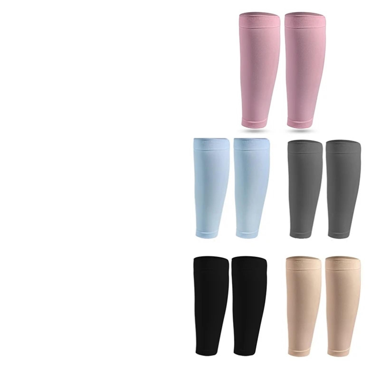 1 paio/5 paia di calze a compressione for il supporto del polpaccio da uomo e da donna, calze for le gambe da corsa, sport all'aria aperta, maratona Adatto Per La Corsa a Lunga Distanza, Fitness(5sets