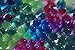 SENSORY4U Original Dew Drops Water Beads Plus Inflatable Bin 22 x 17 inches- Soothing Colors - A Calming Sensory Experience - 5 Colors Red Purple Dark Green Light Green and Blue