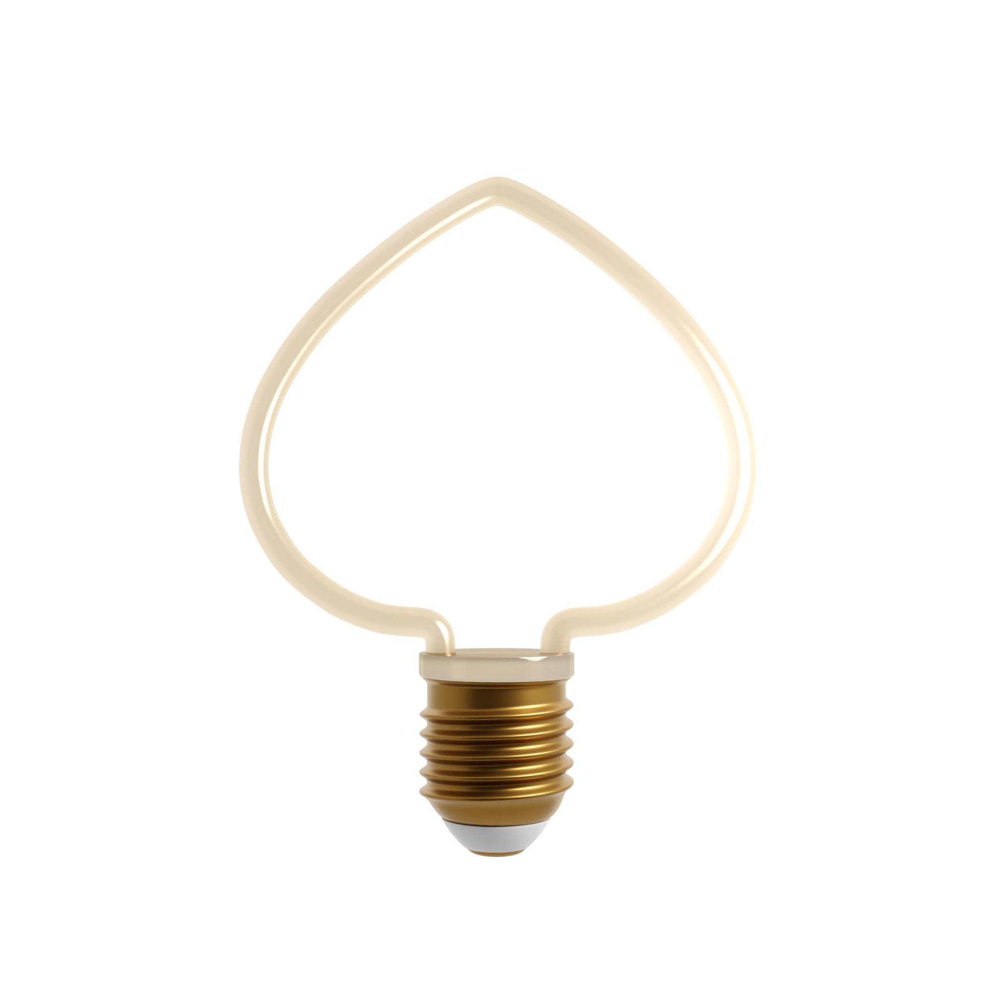 Ledsone Heart Shape Edison Bulb Soft Warm White 2700K E27 - 4W/8W, 220-240V Vintage Light For Holiday Home Decor (1 Pack)