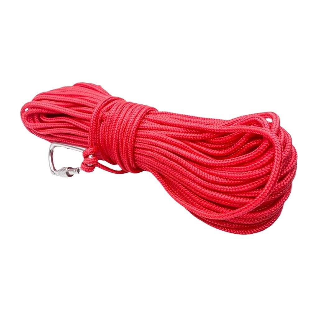 Laundry Line 4mm Diameter Fishing Braided Line Rope Portable Multi-functional Outdoor Waterproof Safety Lock Ropes Cord Balcony Garden(4mm x 10m)