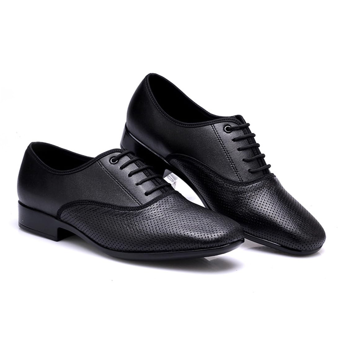 VEACAM Zapatos de Baile de Salón Hombre Cuero Tango Salsa Latino Práctica Profesional