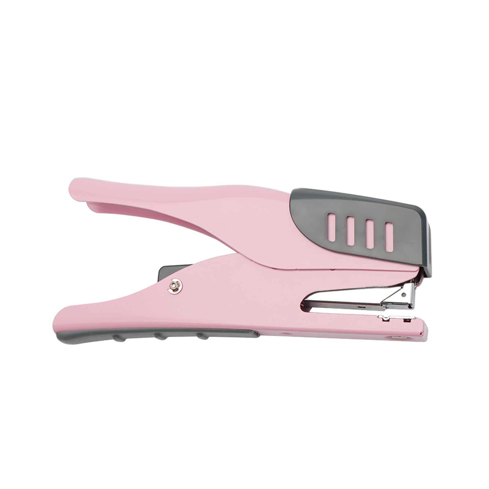 XiowDow Pink Stapler Cute Plier Staplers for Desk Hand Held Desktop Stapler Effortless Heavy Duty Staplers for Standard Staples School Office Supplies
