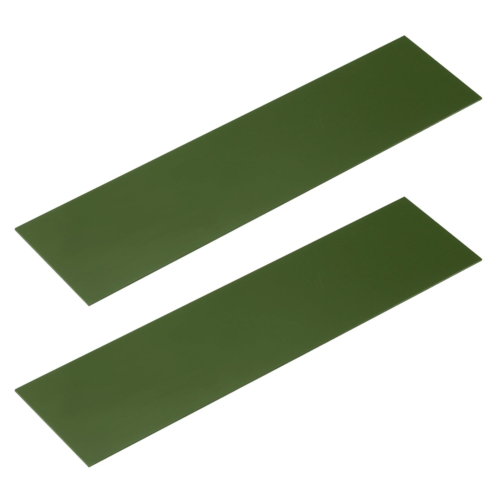 sourcing map 2Pcs Knife Handle Liner 12"x3"x0.06" G10 Spacer Dark Green