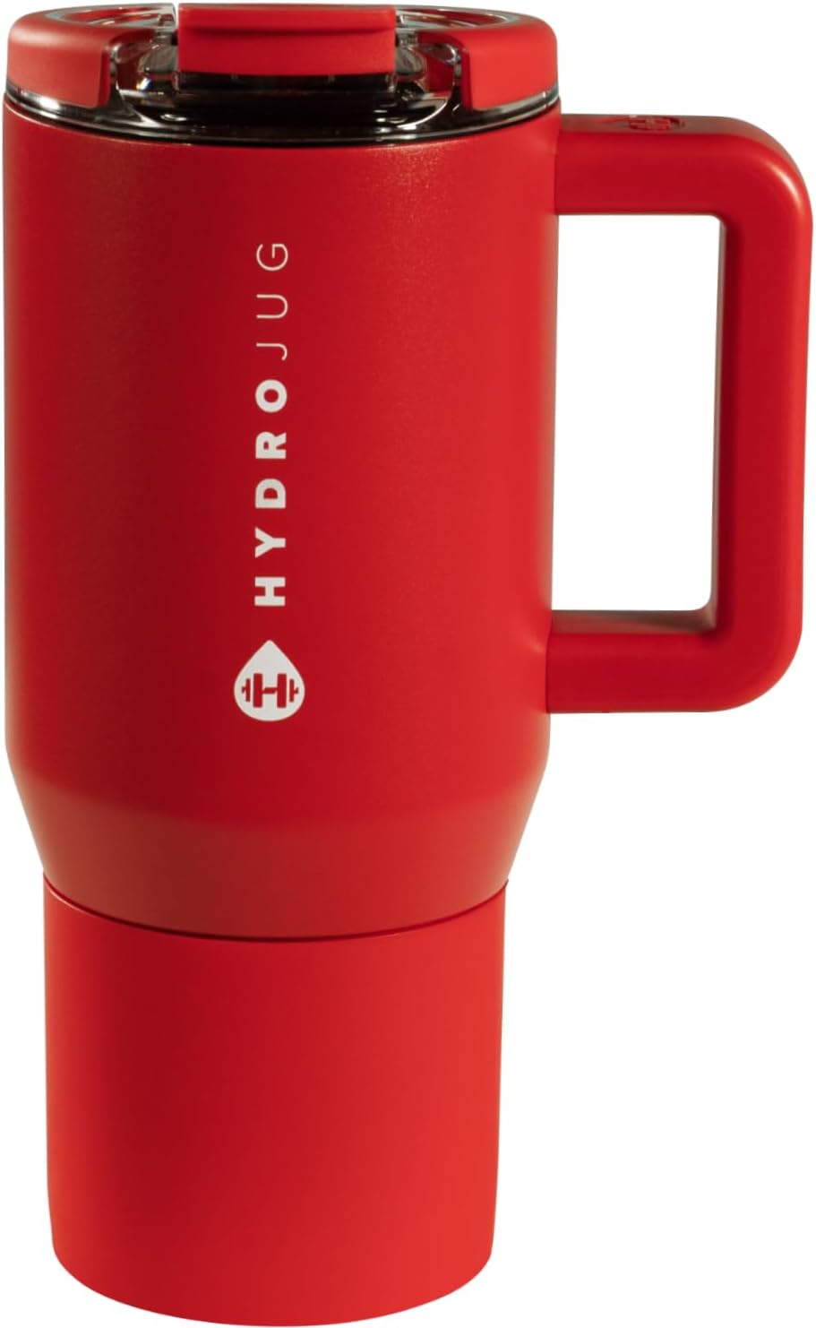 HydroJug Coffee Traveler 20 oz - Leak-Resistant, Ceramic-Lined Insulated Travel Coffee Mug for Hot or Cold Drinks with Flip Lid & Handle, Dishwasher Safe Coffee Tumbler, Alumni Red