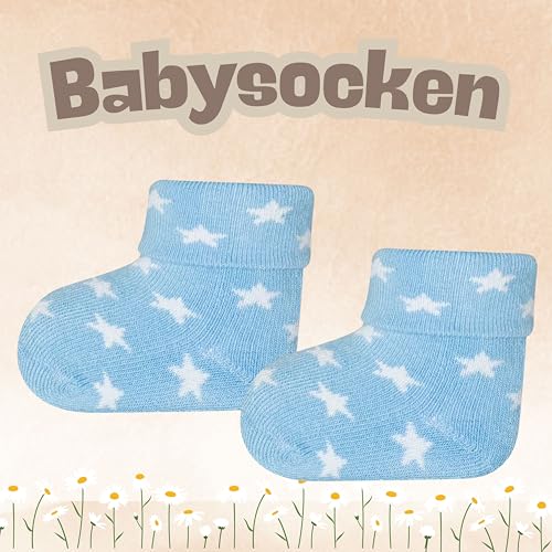 Trend Mama | Boho Windeltorte – 27 Windeln (Gr. 2), Babytee, Breilöffel, Babysocken – Jute-Look mit „Oh Baby“ Stecker –Handgemachtes Geschenk zur Geburt – Babyshower Geschenk Junge blau