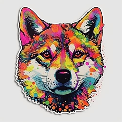 Image of Yoonek Graphics Shiba Inu Dog Vinyl Decal Sticker for Car, Laptop, Tumbler, More. #001652