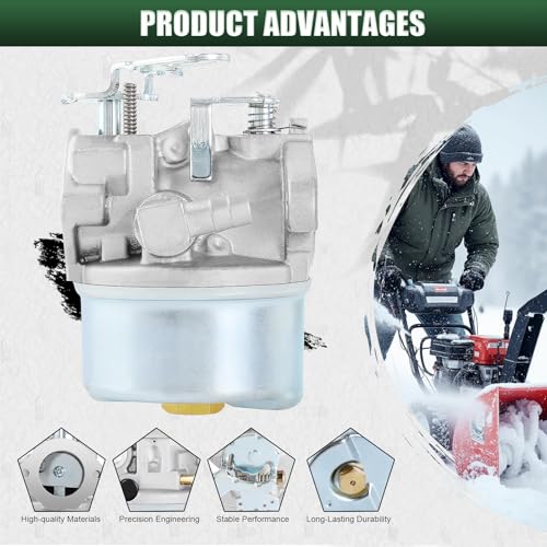 Carburador para Tecumseh 632536 repara fallos de arranque en HSK50 4