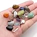 PESOENTH Natural Tumbled Stone Healing Reiki Crystal Chakra Polished Gemstone Collection Box for Wicca,Energy,Jewelry Making,Home Decoration,20 Mini Assorted Mixstones 0.35
