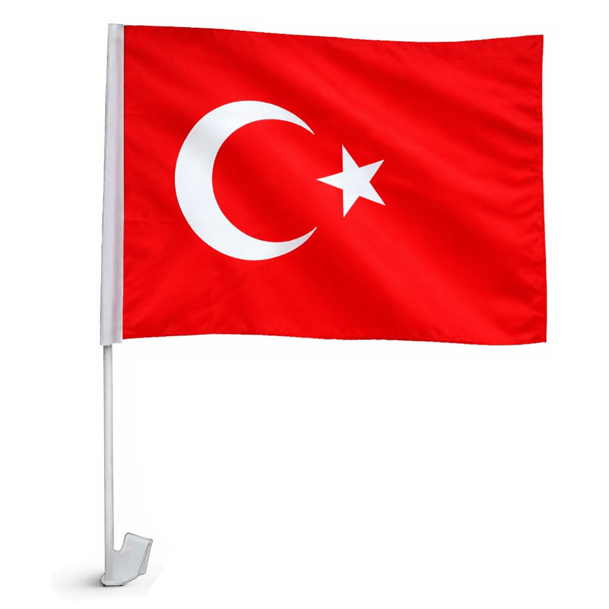 Murago - Türkei Autodeko Fan Set 9-teilig - Autofahnen Fahne Flagge Auto Bayrak Fanartikel WM Spiegelfahne Autofensterfahne