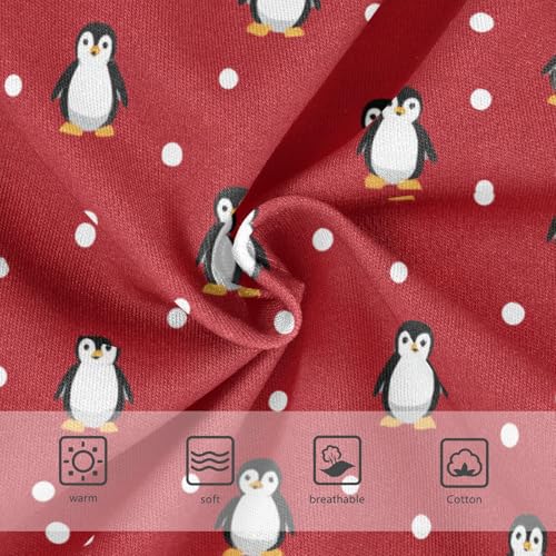 Wusikd Penguins Girls' Underwear Cotton Polka Dotson Red Girls Briefs Soft Toddler Underwear 2T3