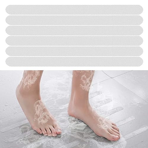 36pcs Non Slip Bathtub Stickers - High Adhesive Anti Slip Shower Grips (Clear)
