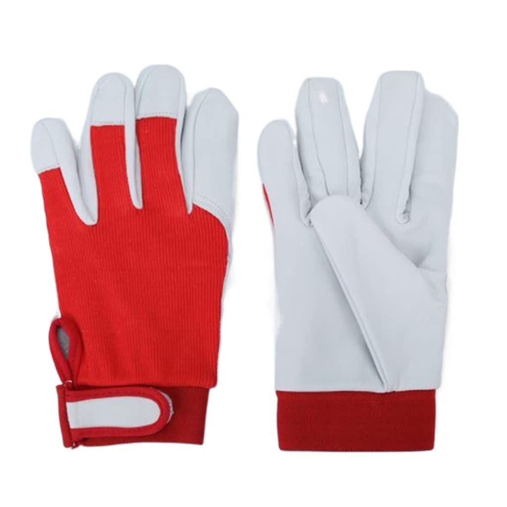 Guantes de cuero suave para soldar con cubierta protectora adicional