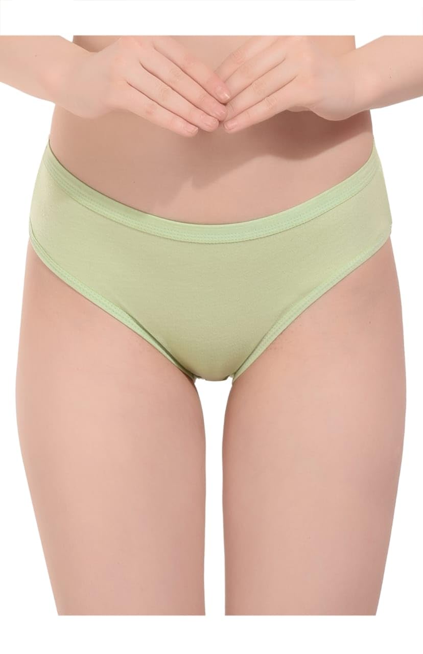 Stretchable Cotton Hipster Panties for Women, Full Coverage - Color and Print May Vary Hipster Panties (Pack of 1)-image-46