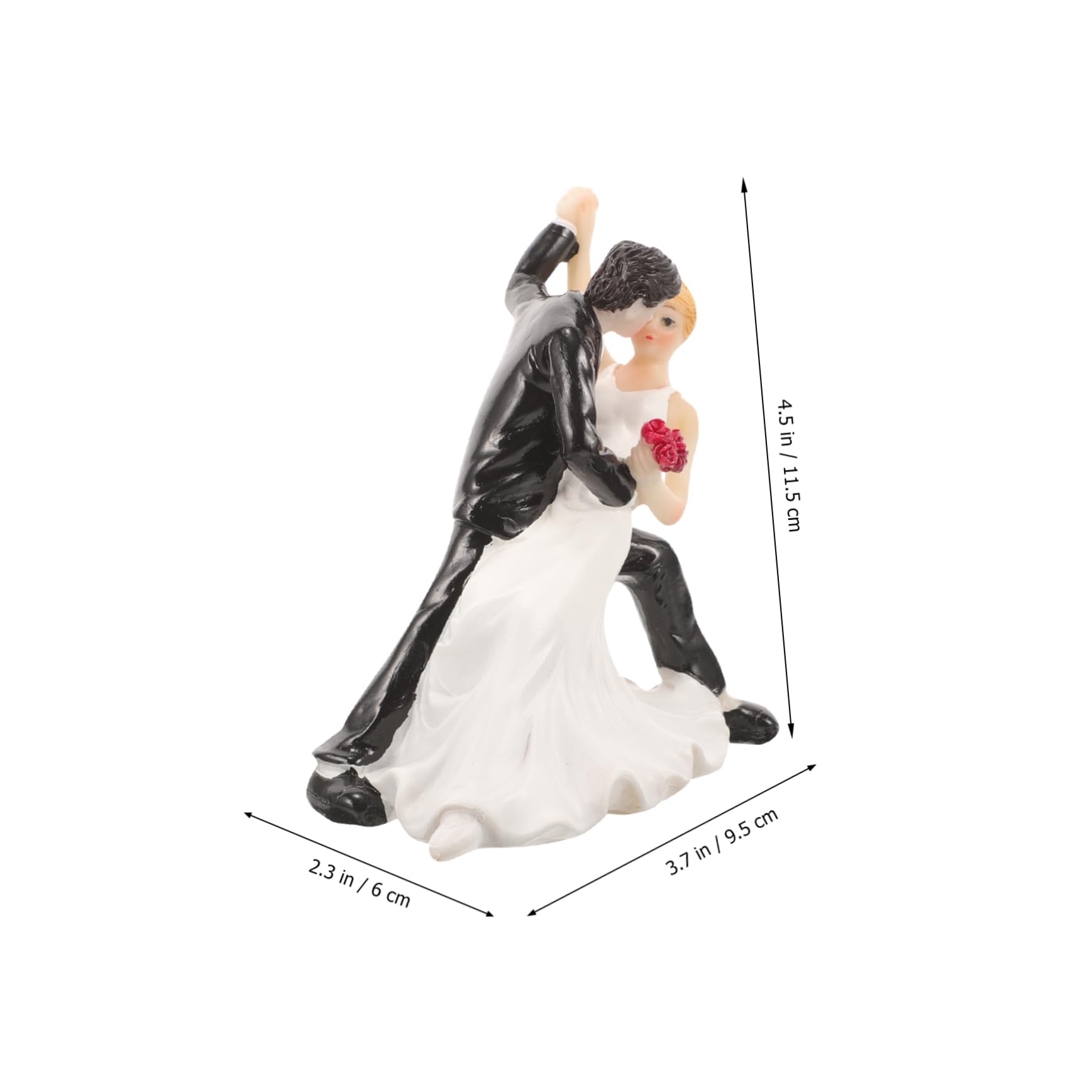 TOYANDONA 2 Hochzeitstorte Dekoration Bräute für Kuchen Dekorationen Braut- Tortenaufsatz Hochzeit Hochzeitstorte Topper Braut und Bräutigam Hochzeitstortedekor Harz