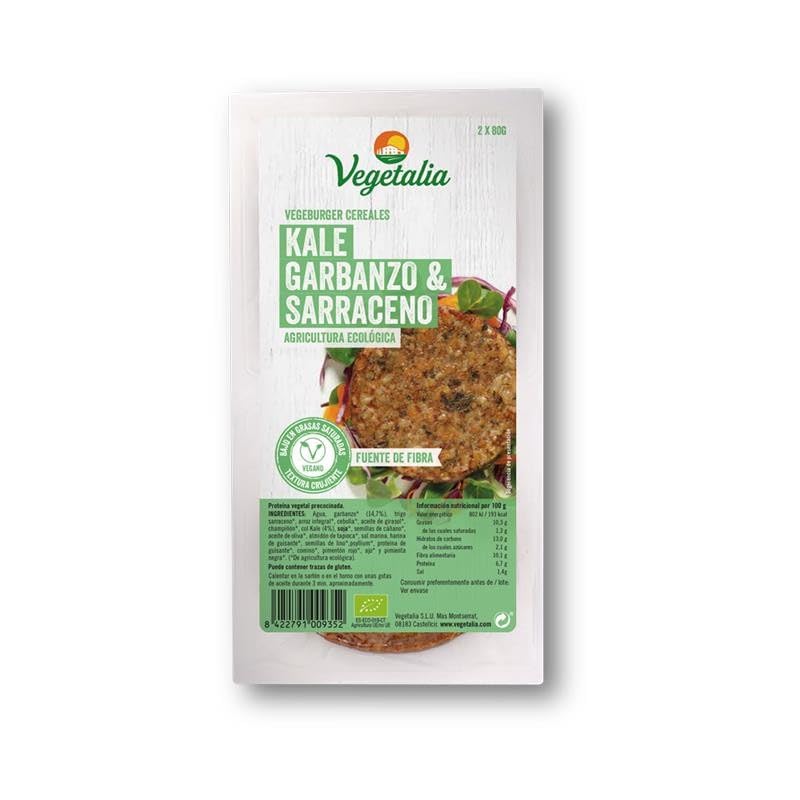HAMBURGUESA DE GARBANZO Y KALE 2uds.BIO