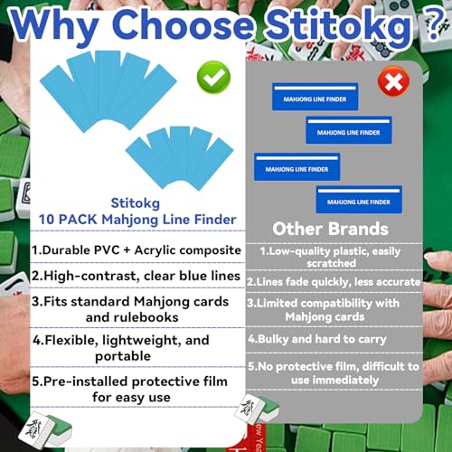 Mahjong Line Finder Guides para Cartas (Paquete 10) miniatura 7