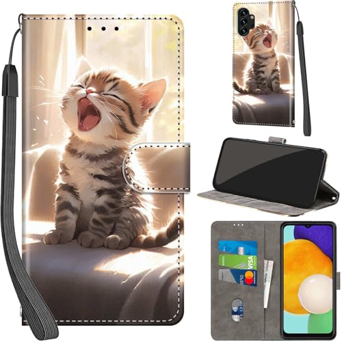 PHINIENLAND Coque pour Samsung Galaxy A13 4G / A13 5G Cover [Housse en Cuir PU Premium] [Etui à...