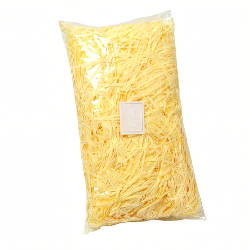 BPABDEITR Papier De Soie Déchiqueté, Cadeau, Coupe Froissée, Multicolore, Paquet De 2 À 8, 100g(Light Yellow,100g*8Pack)