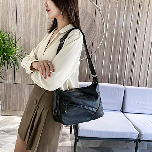 Bolso bandolera retro mediano para mujer miniatura 2