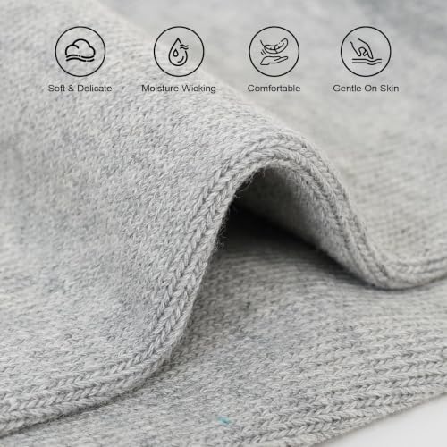 Image of ZAKASA Non Slip Grip Socks - Non Skid Crew Grippy Socks for Men Women Anti Slip Grippers for Elderly Hospital Yoga Pilates