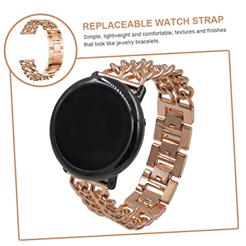 Correa de reloj estilo de cadena metálica doble SHINEOFI para relojes de eslabones 5