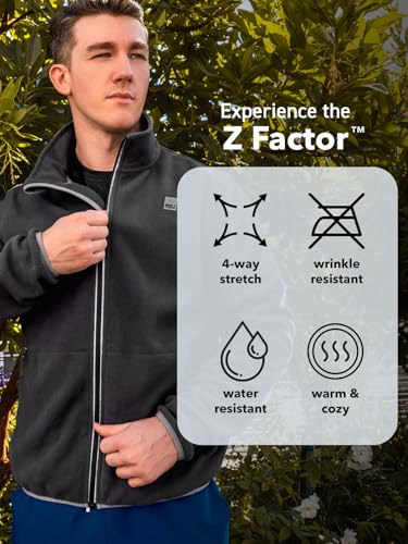 Image of Peelz Jamie Polar Fleece Jacket for Men & Women - Full Zip Unisex Long Sleeve, Soft Fabric & 2 Pockets, Comfort Fit