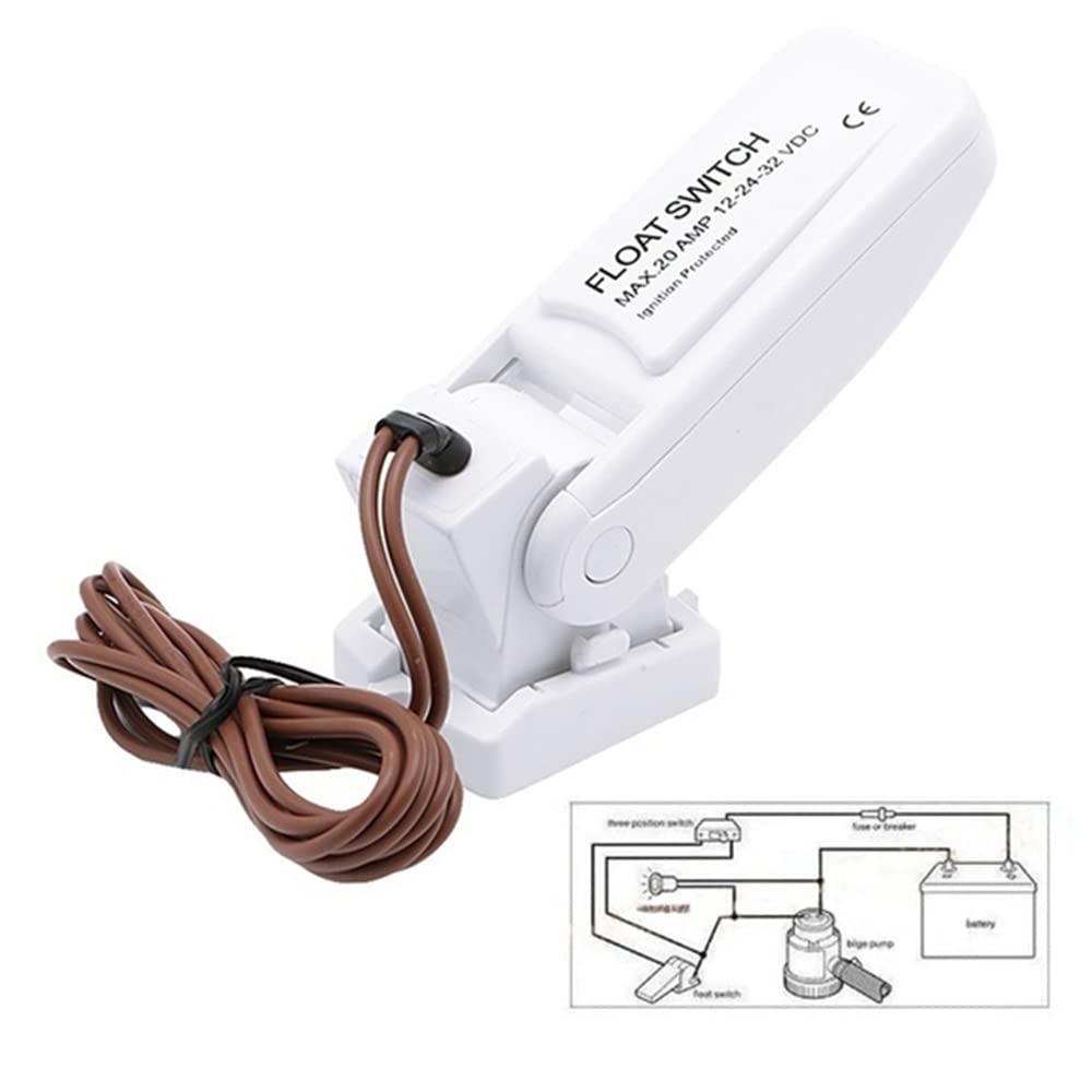 12V 1100GPH Pompa di sentina automatica per barca Interruttore a galleggiante Interruttori di sentina Sensore di flusso per pompa dell'acqua elettrica