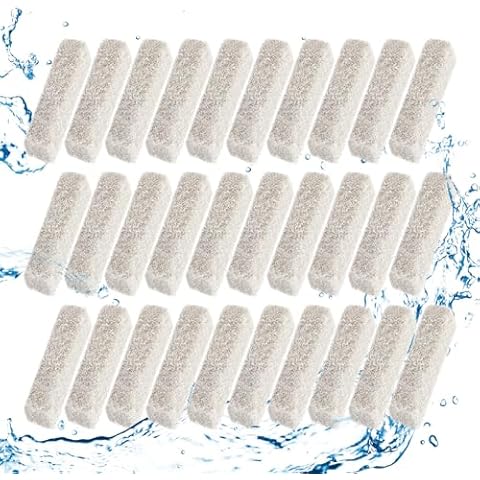 Iffitya 30 Count Ammonia Reducer Filter Pads for Aqueon - Replacement Filter Cartridges Small for Aqueon QuietFlow LED PRO Model 10 Cover