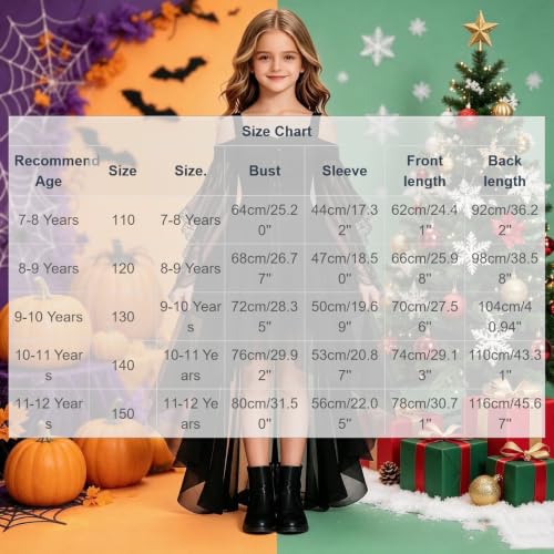 Girls Gothic Party Dress Renaissance Dresses Halloween Holiday Dresses - image 6
