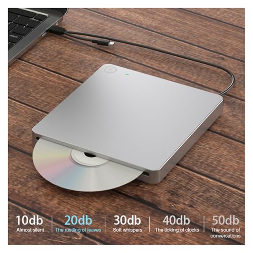 Grabadora de DVD Externa USB 3.0 Tipo C Lector CD Portátil para Laptop y PC 4