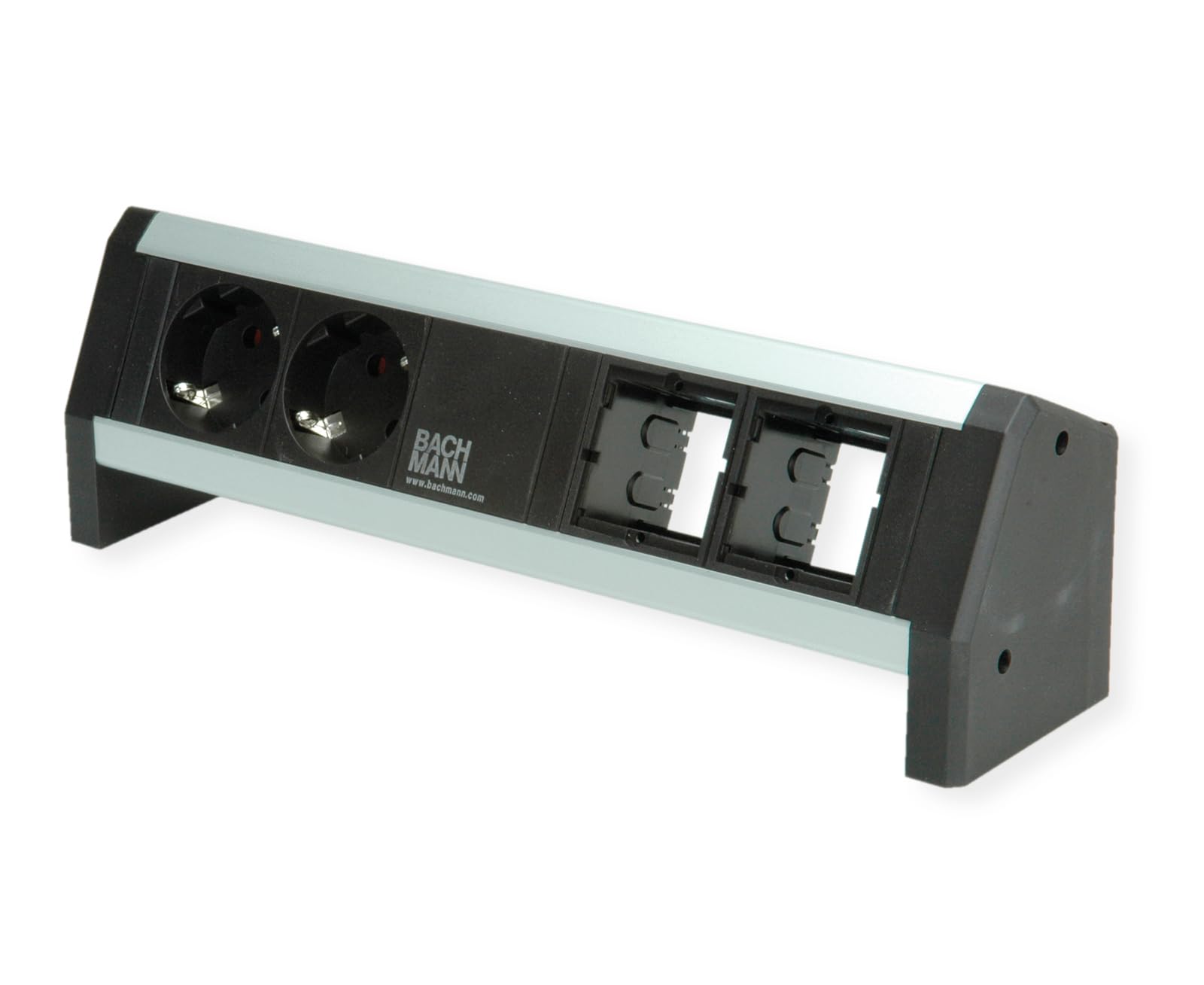 Regleta Bachmann Desk 2xSteckdosen con cubiertas para organizar las conexiones del escritorio 6