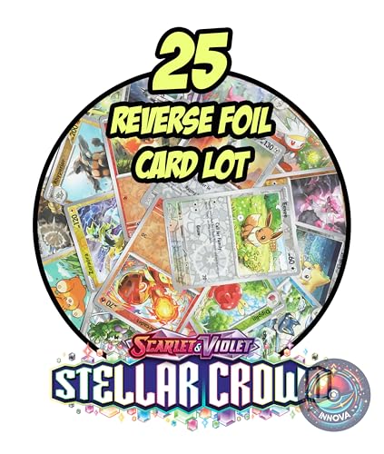 Stellar Crown – Pokemon 25 Reverse Foil Card Lot