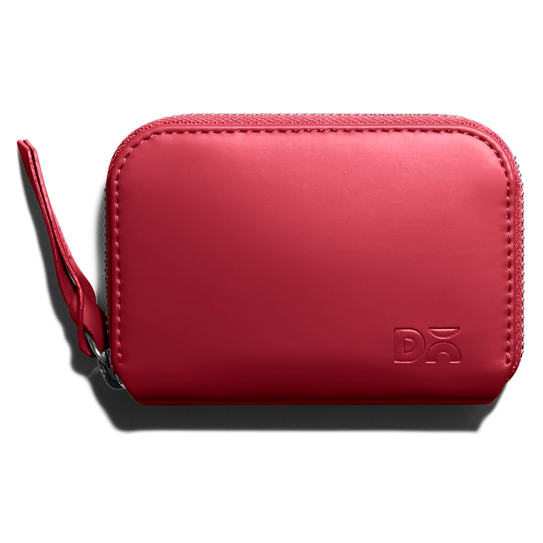 Crimson Red Zipper Slim Card & Coin Wallet | Made with Vegan Leather Material | Carefully Handcrafted | Coin Pocket-image-15