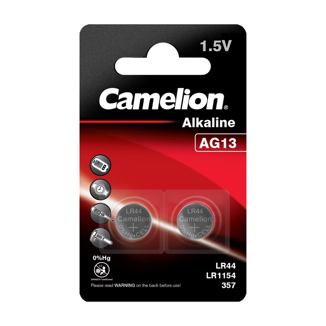 Camelion Premium Alkaline Ag 13 / Lr44 / 357 2 Batteries