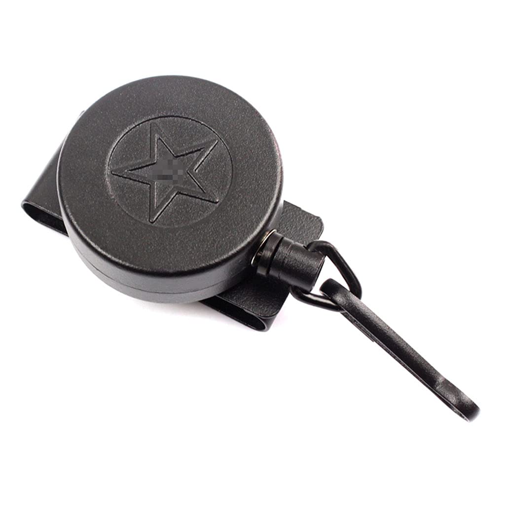 TPTPMAY Retractable Carabiner Key Chain Heavy Duty Cord Stainless Steel Keychain with Belt Clip Wire Extension Retractable Carabiner Key Chain