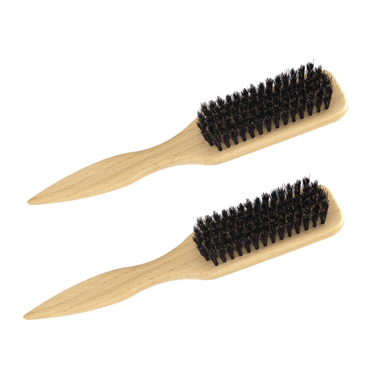 Ipetboom Men's Beard Brush Set 2 Pcs Boar Bristle Grooming Comb for and Beard Styling