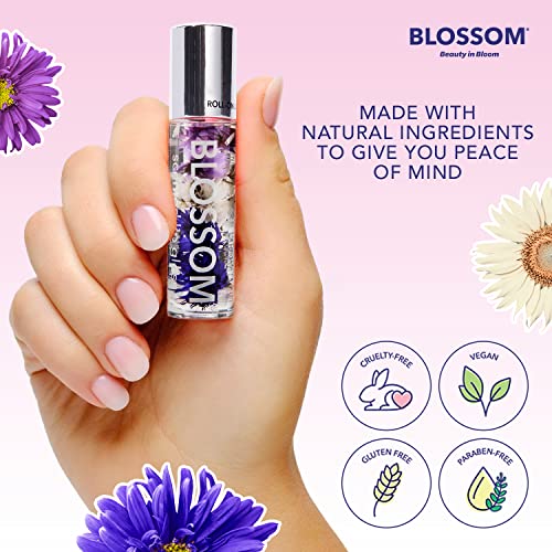 Blossom Scented Roll On Lip Gloss, Infused With Real Flowers, Made In Usa, 0.20 Fl. Oz./5.9Ml, Coconut #TOP2