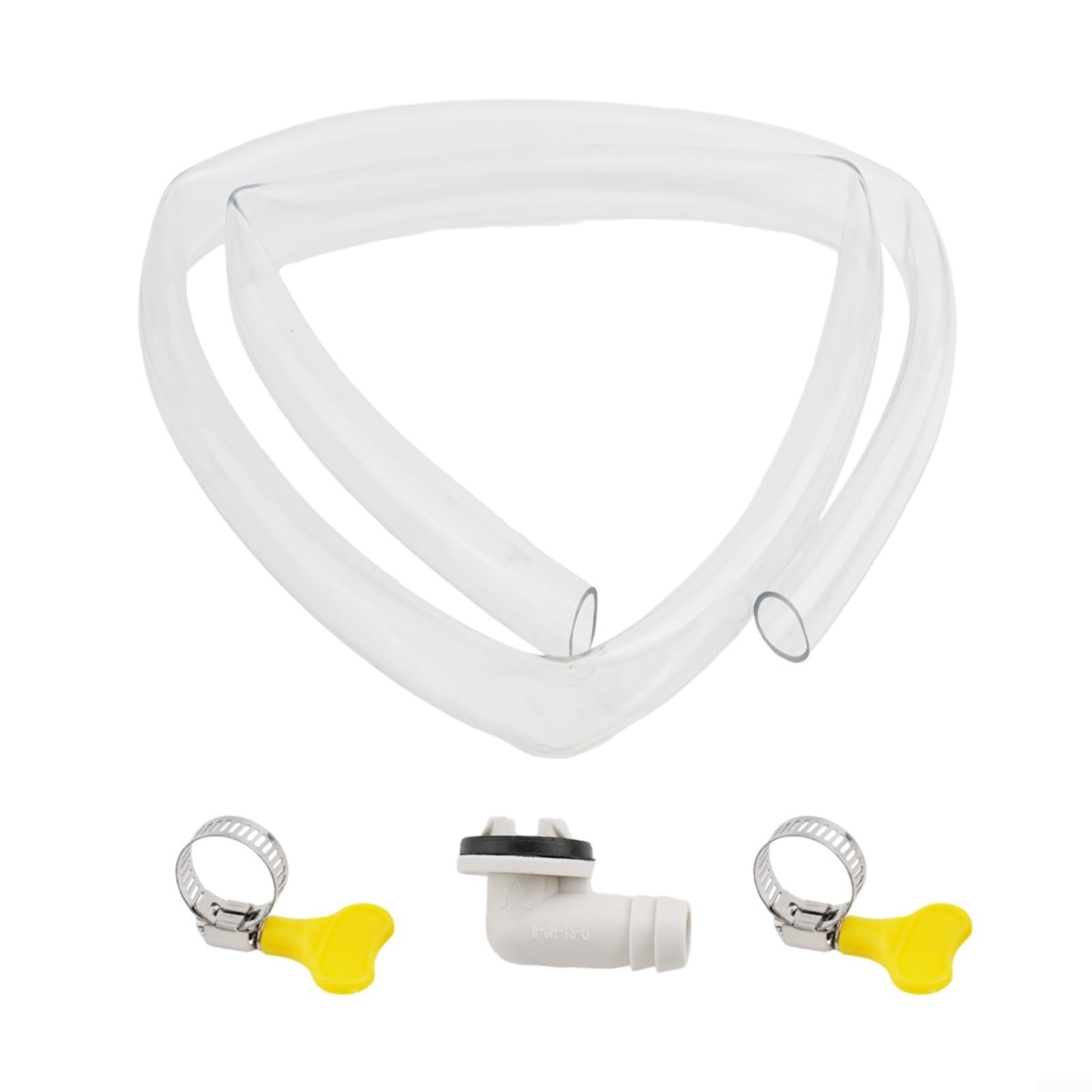 Dehumidifier Drain Hose, 3/6ft Flexible Drain Hose with Cuttable Rubber Adapter and Connect Clamp,for Mini Split AC&Portable AC Washer (3FT)