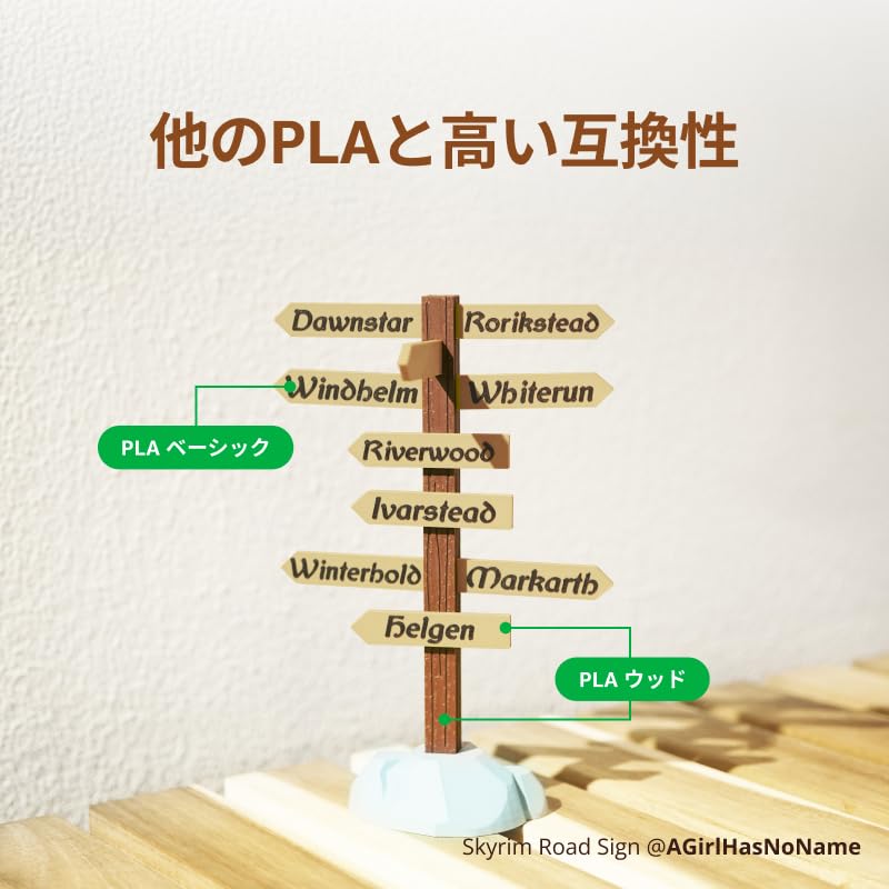Amazon.co.jp: Bambu Lab PLA ウッド 3Dプリンターフィラメント、1.75