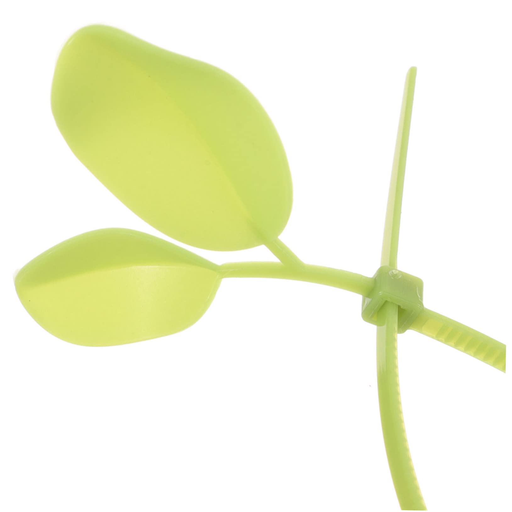 2 Sätze Blattförmige Nylon Kabelbinder Dekorative Zip Ties Für Kabelmanagement Pflanzenstütze Langlebig Für Zuhause Garten 100 Stück * 2
