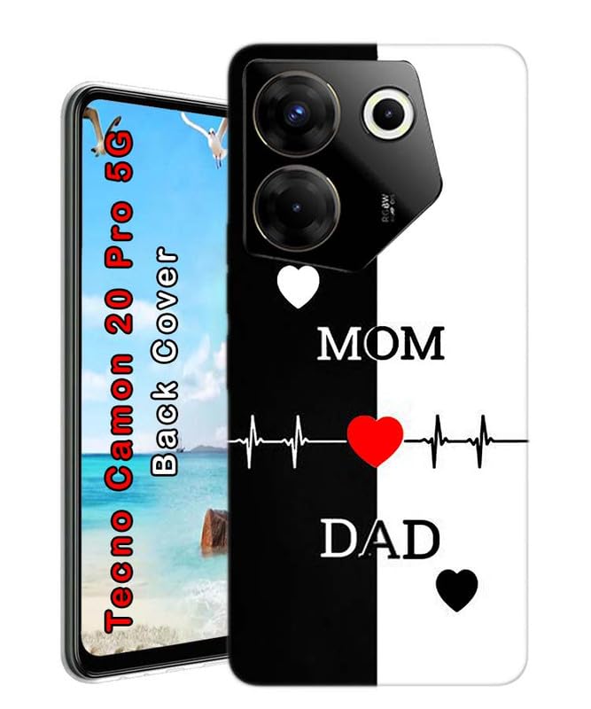 HOMEGURU Soft Flexible Printed Back Cover for TECNO CAMON 20 PRO 5G ...