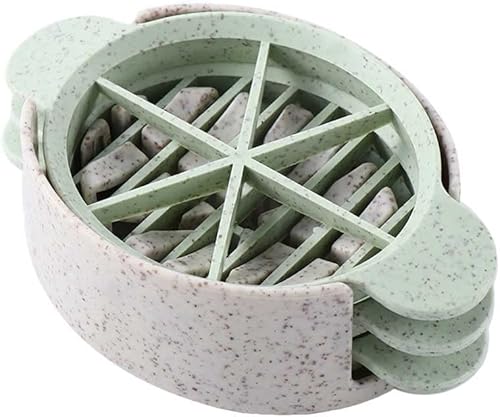 Picador de huevos duros, cortador de huevos duros para huevos duros, lavable conservado, cortador de rebanadas de frutas suaves, cortador de