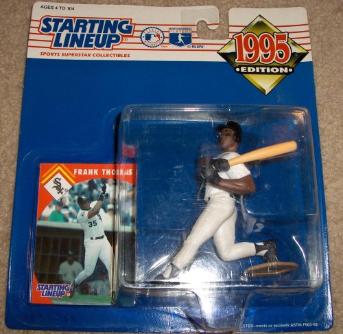 Starting Lineup 1995 - Kenner MLB - Frank Thomas #35 Action Figure - Chicago White Sox - w/ Trading Card - Out of Production - New - Mint - Rare - Limited Edition - Collectible