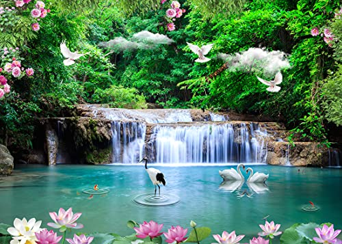 Fondo Fotográfico Tela BELECO 7x5ft Bosque Naturaleza miniatura 1