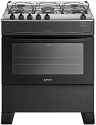 Fogão Atlas Monaco Top 5 Bocas Preto Bivolt- 300001641