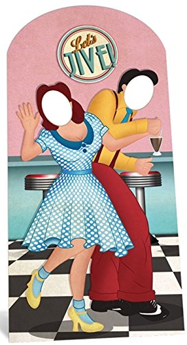 Cardboard The 1950's Jazz Dancers' Position ' Installer Smart Board Life-Size Cardboard Cutout Standee Buffets Installer Movie Life-Size Buffets