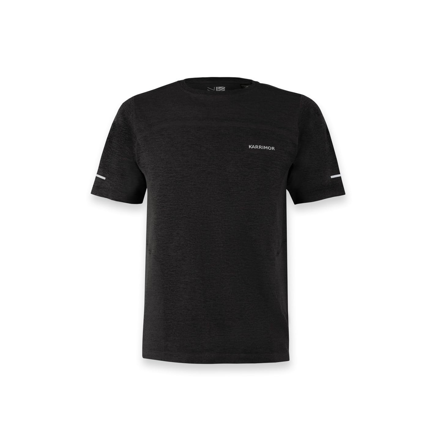 Karrimor Mens Xlite Running Short Sleeve T-Shirt Black Marl L